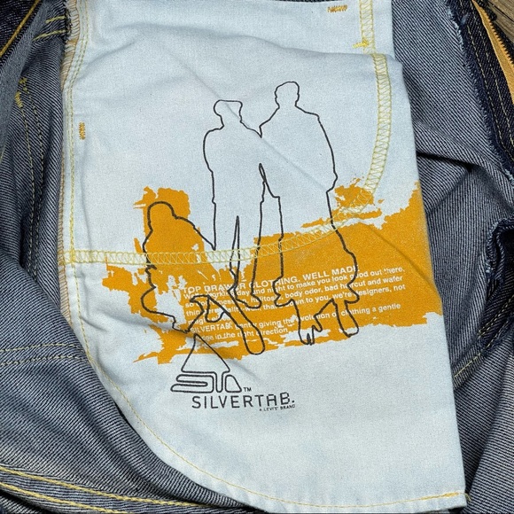 Vintage Levi's Silvertab Baggy Strsight Men's Jeans Size 33x30 - Picture 6 of 15